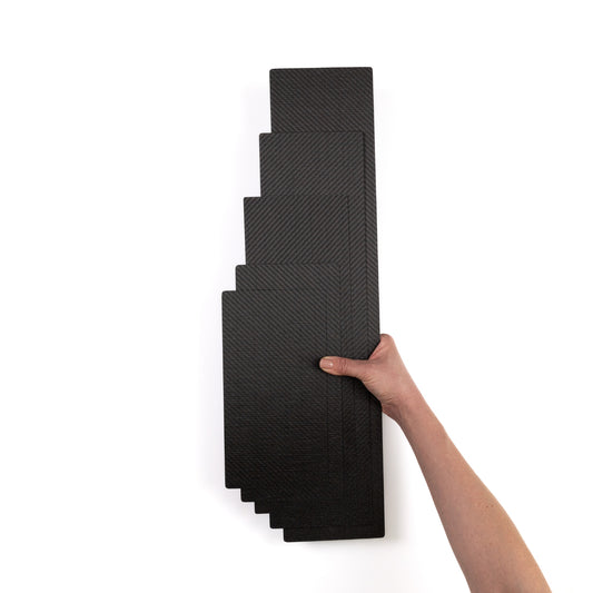 Carbon Fiber Balayage & Foil Boards - Full Set XS-XL (5x10 to 5x24 in) | malexboard