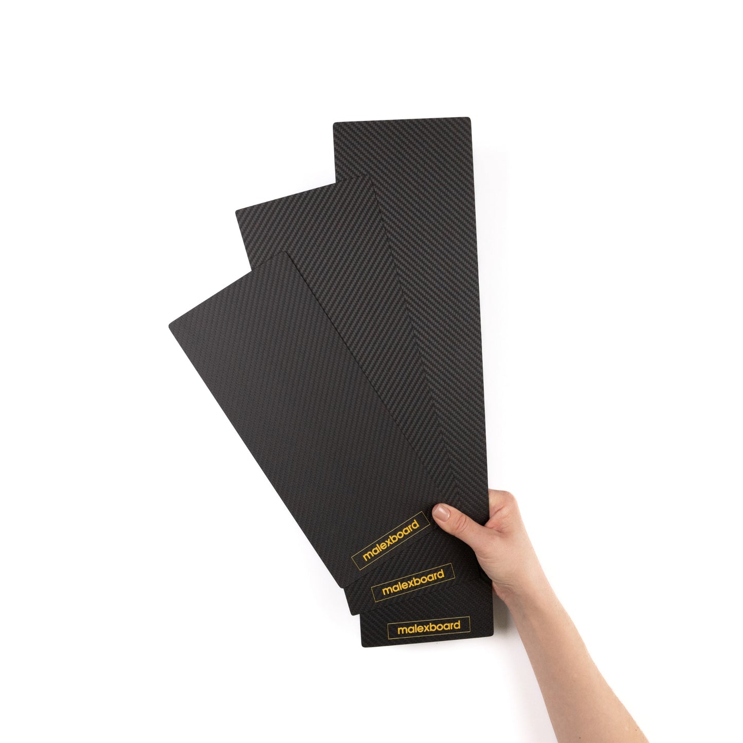 Carbon Fiber Balayage & Foil Boards - Trio Set S/M/L (5x12, 5x16, 5x20 in) | malexboard