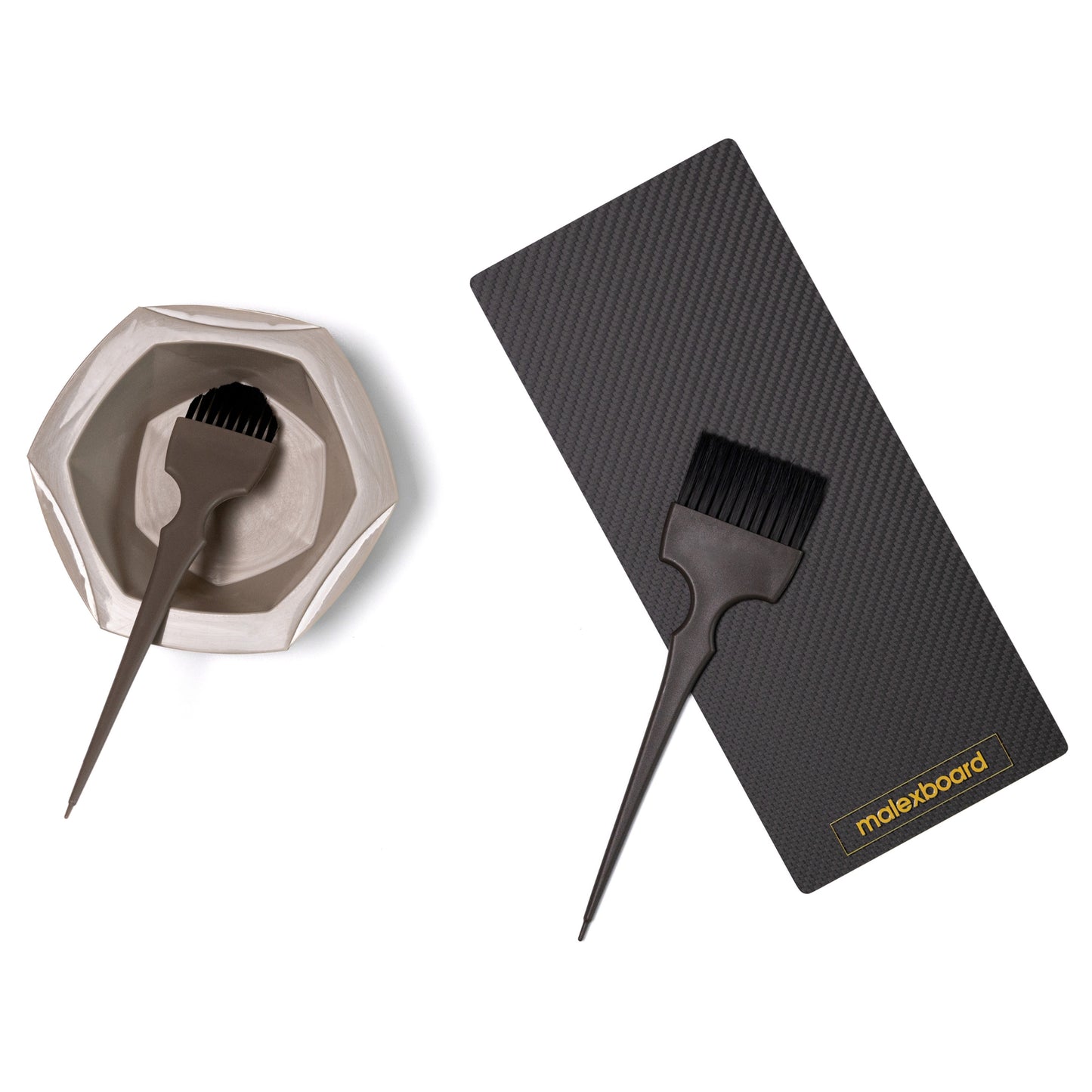 Carbon fiber foil board by malexboard, size 5 x 12 inches, for professional hair coloring